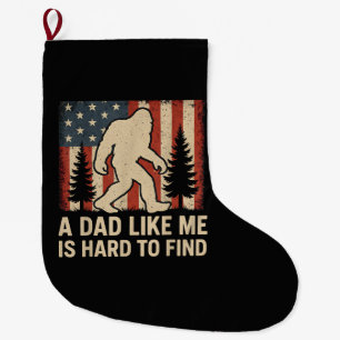 Patriotisk Bigfoot En Pappa Som Mig Är Svår Att Hi Stor Julstrumpa