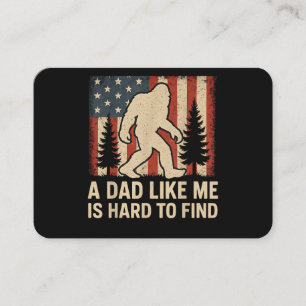 Patriotisk Bigfoot En Pappa Som Mig Är Svår Att Hi Visitkort