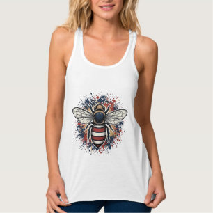 Patriotisk Bihandritad Graveringsvektordesign_1 Linne Med Racerback