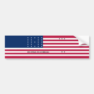 Patriotisk Bikiniatollen Flagga Bildekal