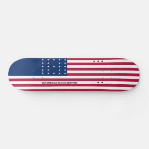 Patriotisk Bikiniatollen Flagga Mini Skateboard Bräda 18,5 Cm