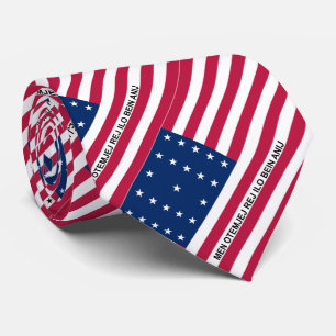 Patriotisk Bikiniatollen Flagga Slips