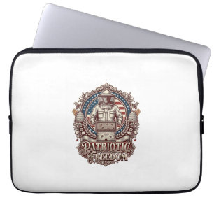 Patriotisk biodlares vektor grafisk t-shirt laptop fodral
