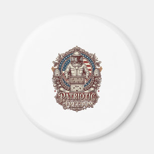 Patriotisk biodlares vektor grafisk t-shirt magnet