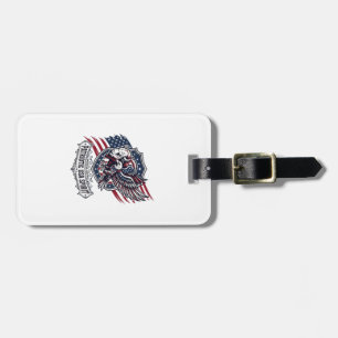 Patriotisk Bisonörn Vapen Djur Hybrid Patriotism Bagagebricka