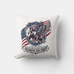 Patriotisk Bisonörn Vapen Djur Hybrid Patriotism Kudde