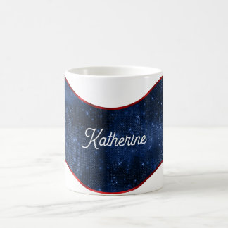 Patriotisk blå våg kaffemugg