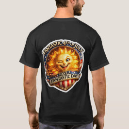 Patriotisk blinkande son fjärde juli firande b t shirt