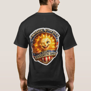 Patriotisk blinkande son fjärde juli firande b t shirt
