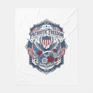 Patriotisk blomsterhandlare vektor grafisk t-shirt fleecefilt