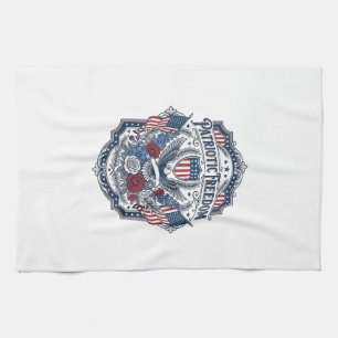 Patriotisk blomsterhandlare vektor grafisk t-shirt kökshandduk