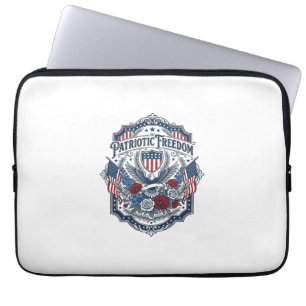 Patriotisk blomsterhandlare vektor grafisk t-shirt laptop fodral