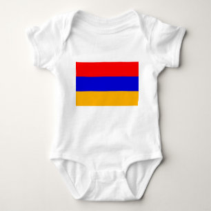 Patriotisk bodykosti baby med flagga Armenien T Shirt