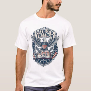 Patriotisk bokklubb Vector Graphic T-shirt (2)