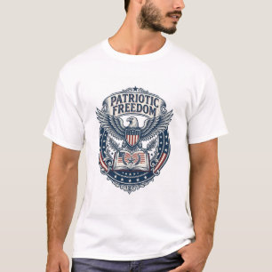 Patriotisk bokklubb Vector Graphic T-shirt (2)