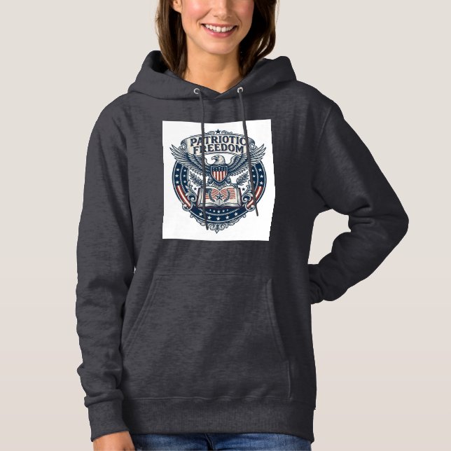 Patriotisk bokklubb Vector Graphic T-shirt (2) (Framsida)