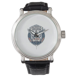 Patriotisk bokklubb Vector Graphic T-shirt (2) Armbandsur