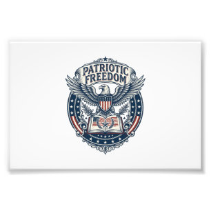 Patriotisk bokklubb Vector Graphic T-shirt (2) Fototryck