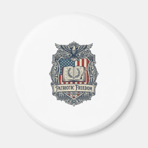 Patriotisk bokklubb Vector Graphic T-shirt Magnet