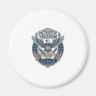 Patriotisk bokklubb vektor grafisk t-shirt (2) magnet