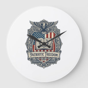 Patriotisk bokklubb vektor grafisk t-shirt stor klocka