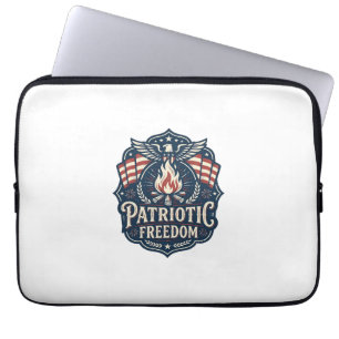 Patriotisk Bonfire Night Vector Grafisk T-shirt_1 Laptop Fodral