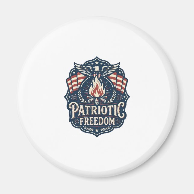 Patriotisk Bonfire Night Vector Grafisk T-Shirt_1 Magnet (Framsidan)
