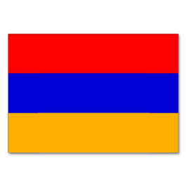 Patriotisk bordskort med Armeniens flagga