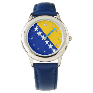 Patriotisk Bosnien Hercegovina Flagga Armbandsur