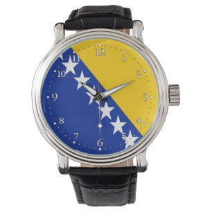 Patriotisk Bosnien Hercegovina Flagga Armbandsur