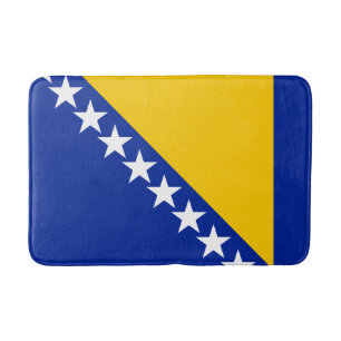 Patriotisk Bosnien Hercegovina Flagga Baddräksmatt Badrumsmatta