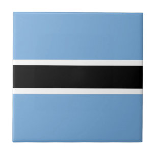 Patriotisk Botswana Flagga Keramisk Kakelplatta