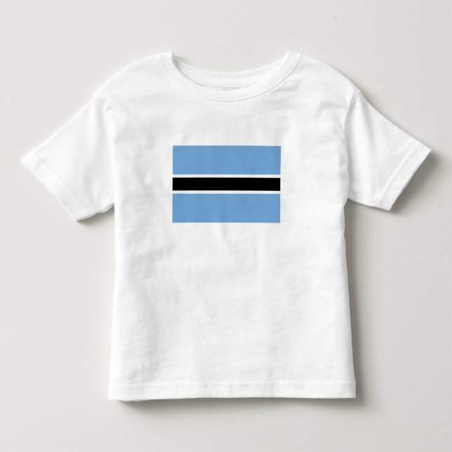 Patriotisk botswansk flagga t shirt (Framsida)