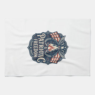 Patriotisk Brasa Natt Vektor Grafik T-shirt_1 Kökshandduk