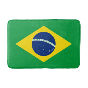Patriotisk brasiliansk flagga badrumsmatta