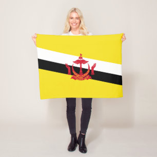 Patriotisk Brunei Flagga Flanellfilt Fleecefilt