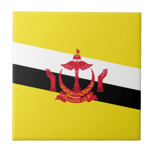 Patriotisk Brunei Flagga Keramisk Platta Kakelplatta