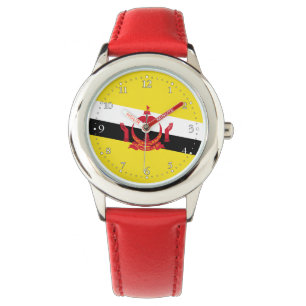 Patriotisk Brunei Flagga Urklocka Armbandsur