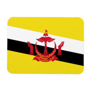 Patriotisk Bruneisk Flagga Magnet