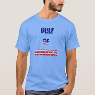 patriotisk bukt i America flagga rött vitt blått T Shirt