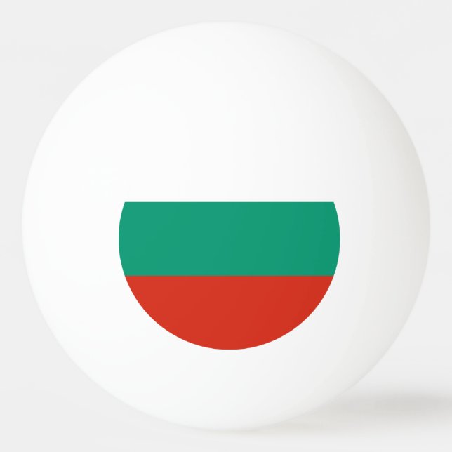 Patriotisk bulgarisk flagg ping pong boll (Baksidan)