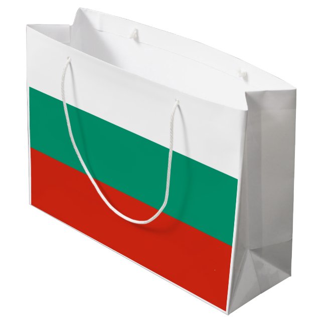 Patriotisk bulgarisk flagga (Baksidan Vinklad)