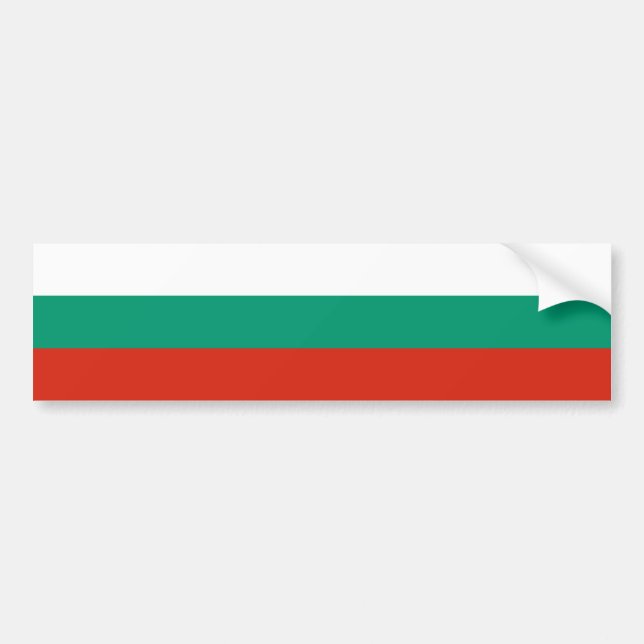 Patriotisk bulgarisk flagga bildekal (Framsidan)