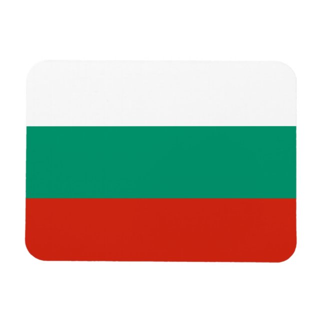 Patriotisk bulgarisk flagga magnet (Horisontell)