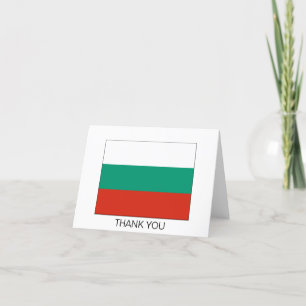 Patriotisk bulgarisk flagga tack kort