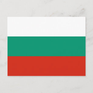 Patriotisk bulgarisk flagga vykort