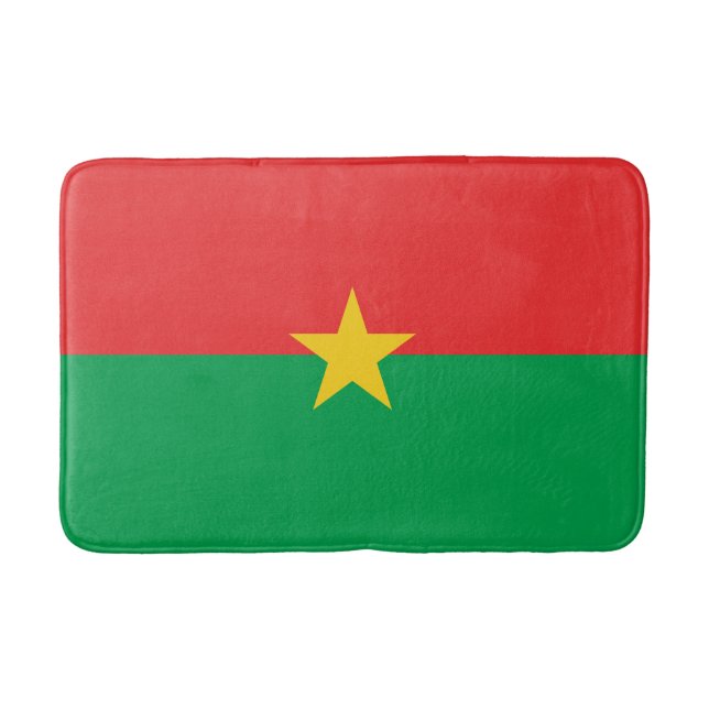Patriotisk Burkina Faso-flagga Badrumsmatta (Framsidan)