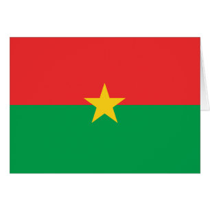 Patriotisk Burkina Faso-flagga Hälsningskort