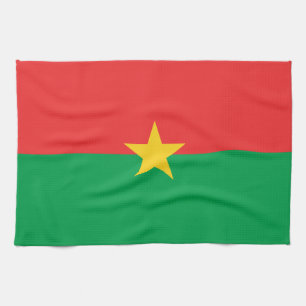 Patriotisk Burkina Faso-flagga Kökshandduk