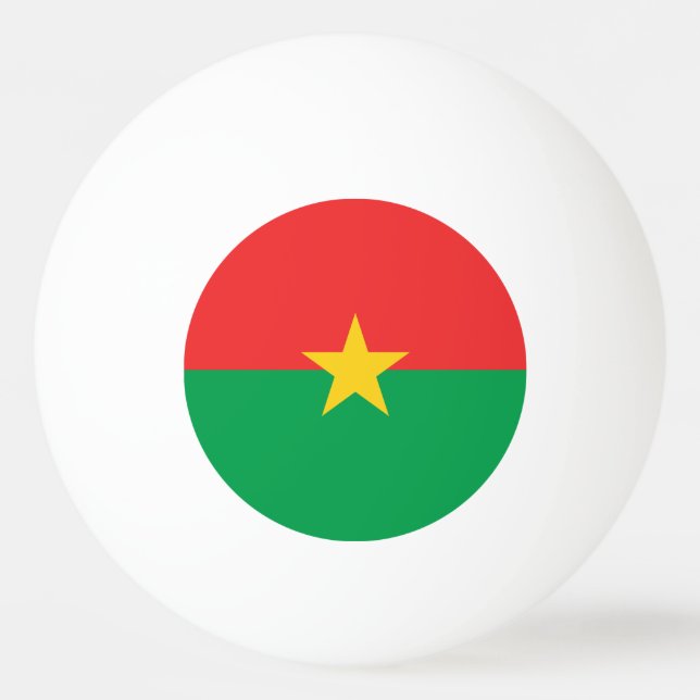 Patriotisk Burkina Faso-flagga Pingisboll (Baksidan)